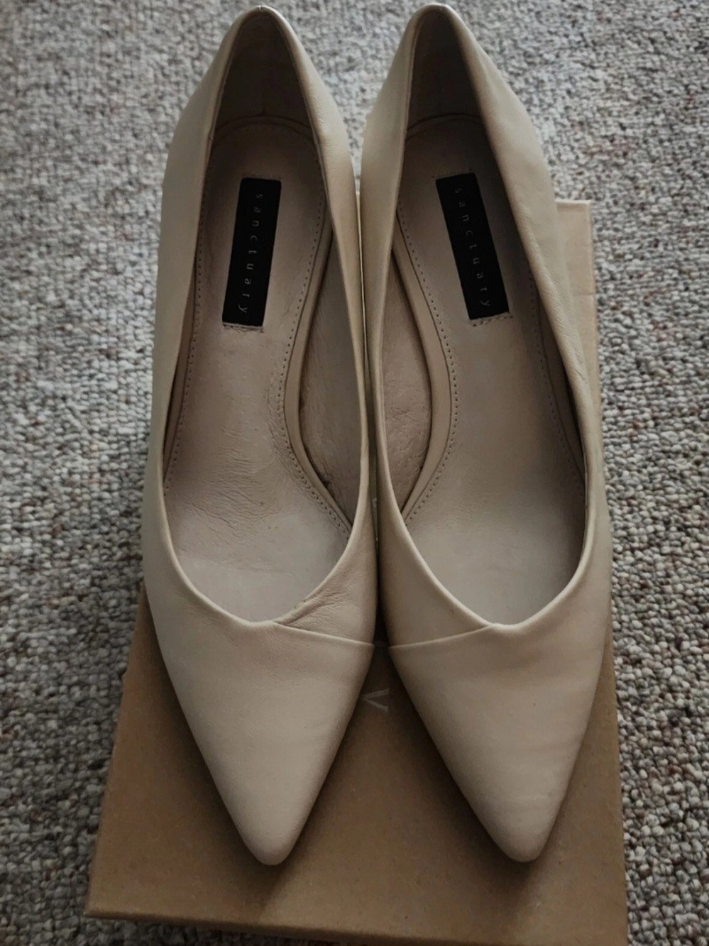 Sanctuary Women's Pointed Toe Flats in Beige